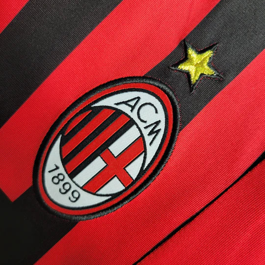 Maillot AC Milan Retro 2007 2008 Manche Longue
